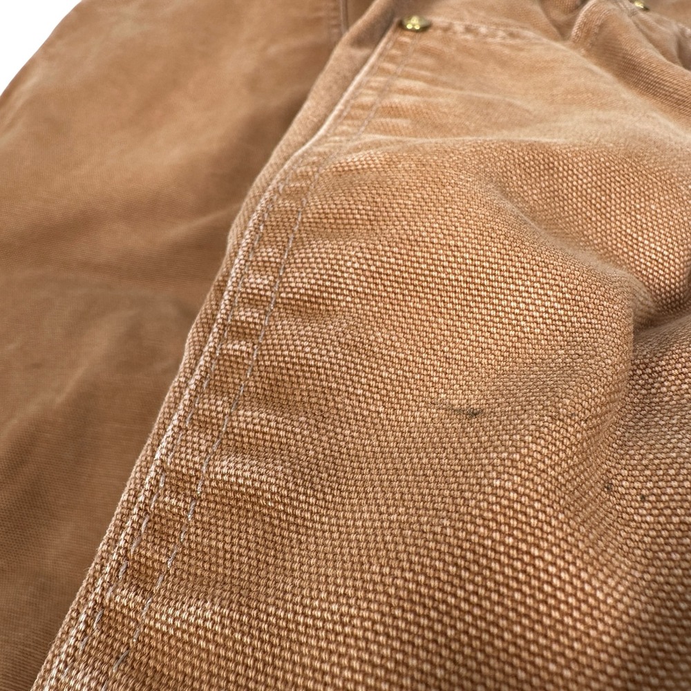 Carhartt B01-M Double Knee Duck Canvas Work Pants Brown Mens 34x32 Loose Fit USA - Picture 14 of 15